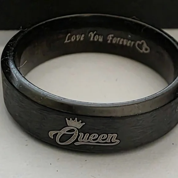 Black King and Queen Rings - Picture 2 of 3